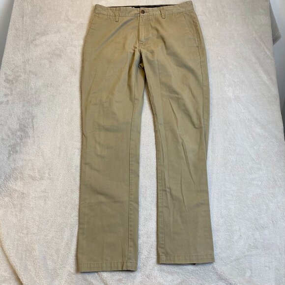 Volcom Mens Khaki Pants Size 31 Straight-Leg Cotton & Polyester Blend - Picture 16 of 16
